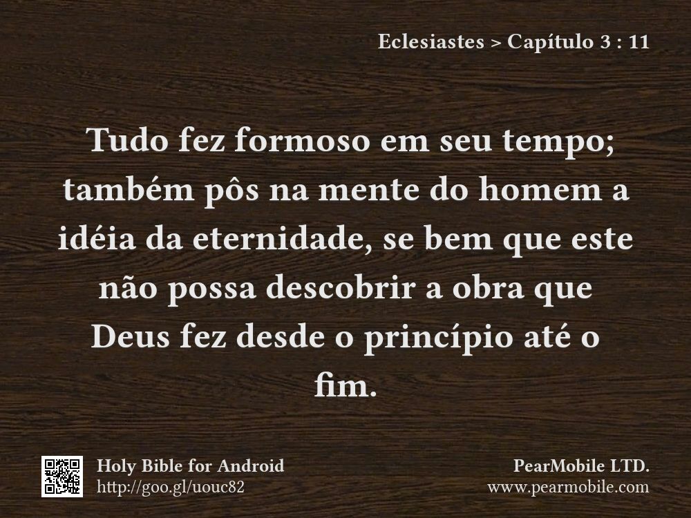 Eclesiastes, Capítulo 3:11